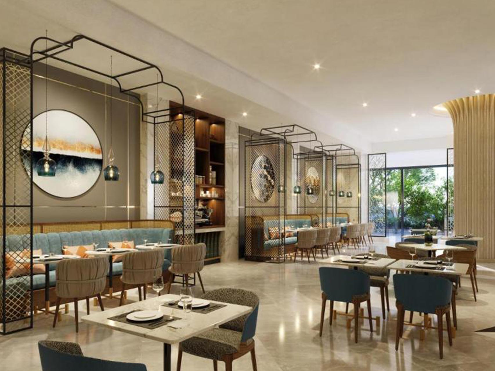 凯宾斯基酒店餐厅家具